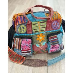 patchwork weekend bag